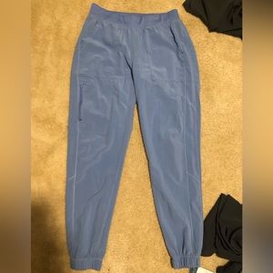 Light Blue Jogger Style Scrub Pants